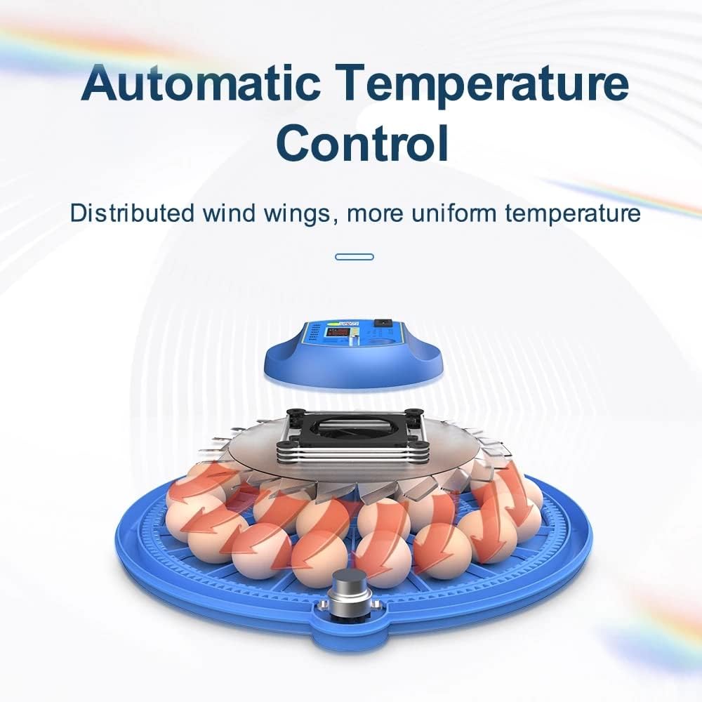 52 Egg Incubator with Automatic Turning, LED Display, Humidity & Temperature Control, Auto Water System, Built - in Egg Candler - Black - Appliances > Aroma Diffusers & Humidifiers > Humidifiers - Rivercity House & Home Co. (ABN 18 642 972 209) - Affordable Modern Furniture Australia