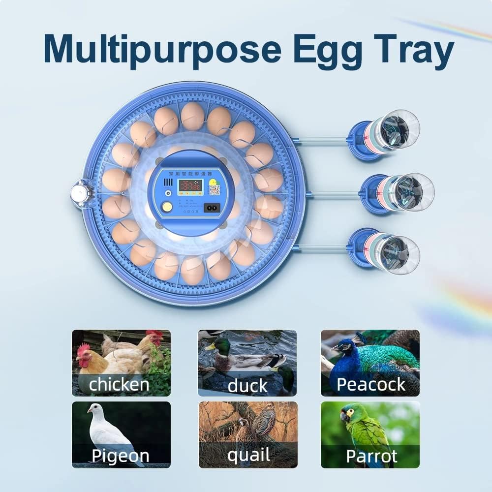 52 Egg Incubator with Automatic Turning, LED Display, Humidity & Temperature Control, Auto Water System, Built - in Egg Candler - Black - Appliances > Aroma Diffusers & Humidifiers > Humidifiers - Rivercity House & Home Co. (ABN 18 642 972 209) - Affordable Modern Furniture Australia