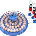 52 Egg Incubator with Automatic Turning, LED Display, Humidity & Temperature Control, Auto Water System, Built-in Egg Candler - Black