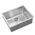 54cm x 44cm 304 Stainless Steel Kitchen Sink with Waste Strainer - Black