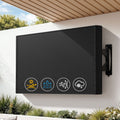 55-58 Inch Waterproof Outdoor Patio TV Cover for Flat Screen - Black