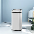 58L Motion Sensor Automatic Rubbish Bin with Soft Close Lid - White