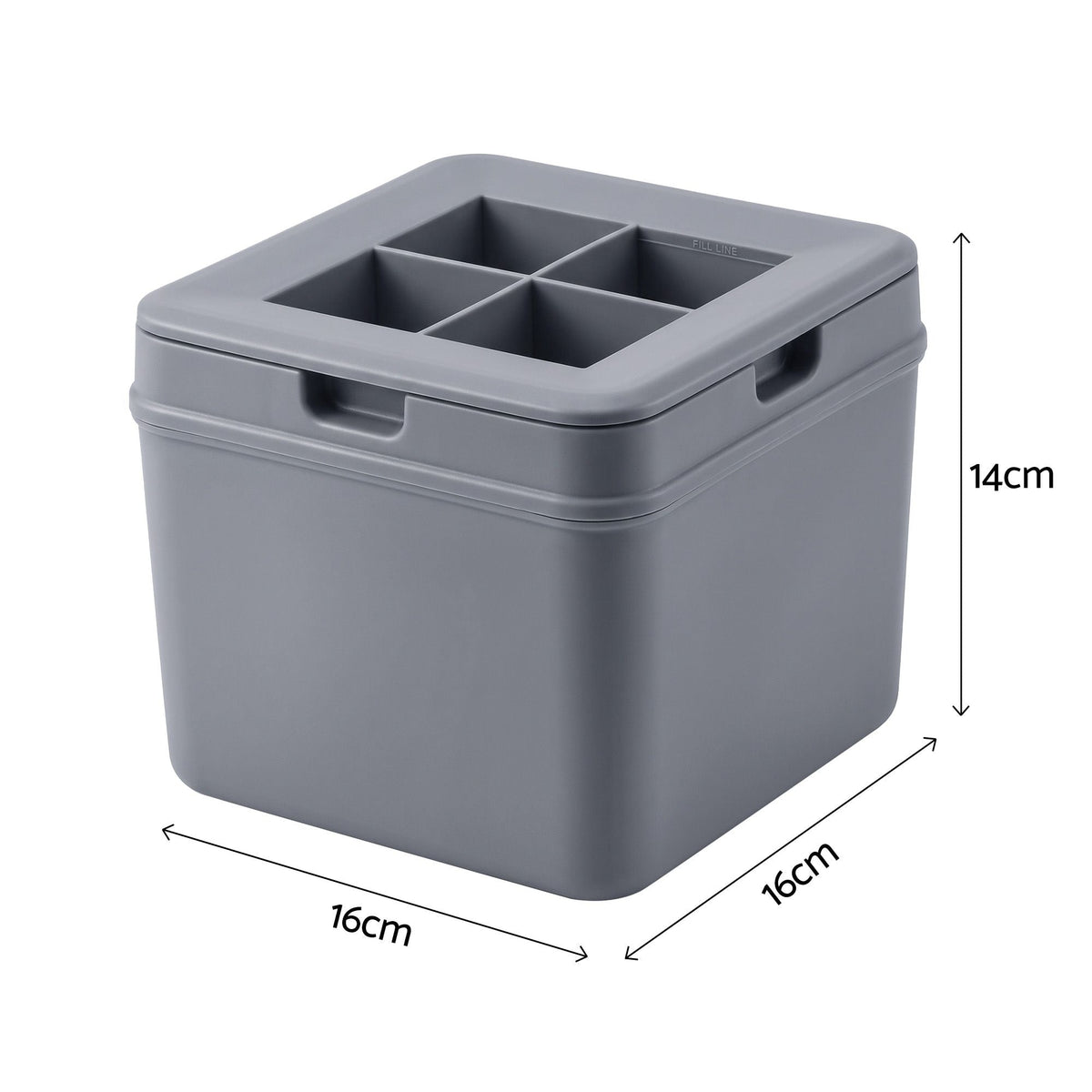 5cm Large Square Clear Ice Cube Tray Mold for Whiskey and Drinks - Home & Garden > Kitchenware > Kitchen Utensils - Rivercity House & Home Co. (ABN 18 642 972 209) - Affordable Modern Furniture Australia