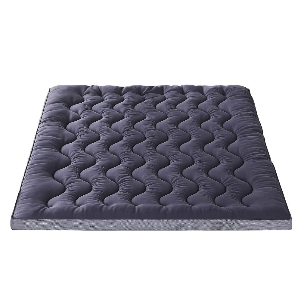 5cm Mattress Topper Pillowtop toppers Bamboo Charcoal King - Furniture > Mattresses > Mattress Toppers - Rivercity House & Home Co. (ABN 18 642 972 209) - Affordable Modern Furniture Australia