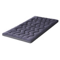 5cm Bamboo Charcoal Pillowtop Mattress Topper King Single - Charcoal