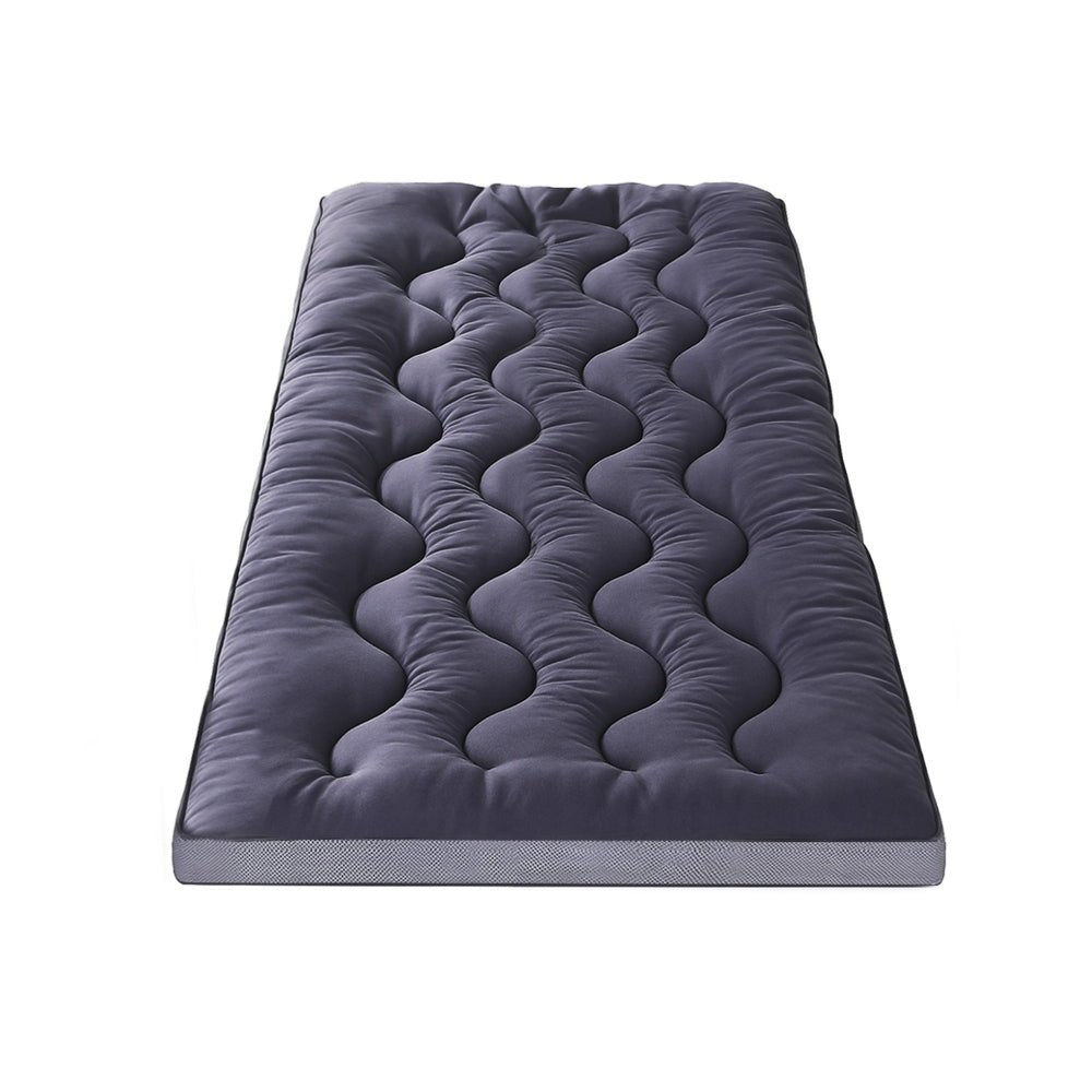 5cm Mattress Topper Pillowtop toppers Bamboo Charcoal Single - Furniture > Mattresses > Mattress Toppers - Rivercity House & Home Co. (ABN 18 642 972 209) - Affordable Modern Furniture Australia
