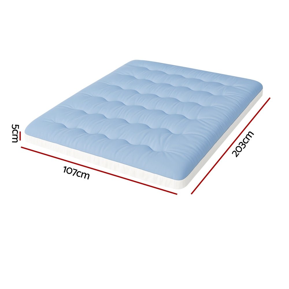 5cm Mattress Topper Pillowtop toppers Double - Sided King Single - Furniture > Mattresses > Mattress Toppers - Rivercity House & Home Co. (ABN 18 642 972 209) - Affordable Modern Furniture Australia