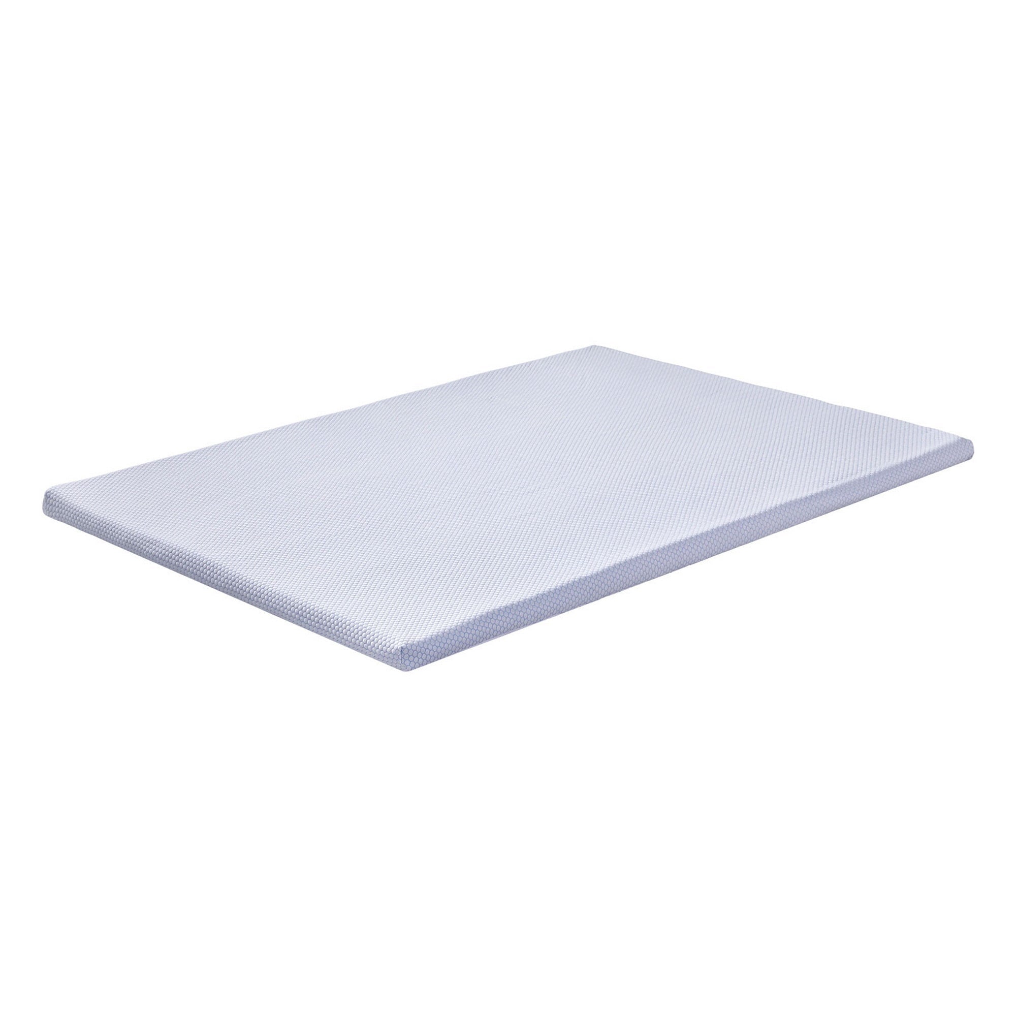 5cm Queen Latex Topper 7 - Zone with Ice Silk Cooling Cover - White - Furniture > Mattresses > Mattress Toppers - Rivercity House & Home Co. (ABN 18 642 972 209) - Affordable Modern Furniture Australia