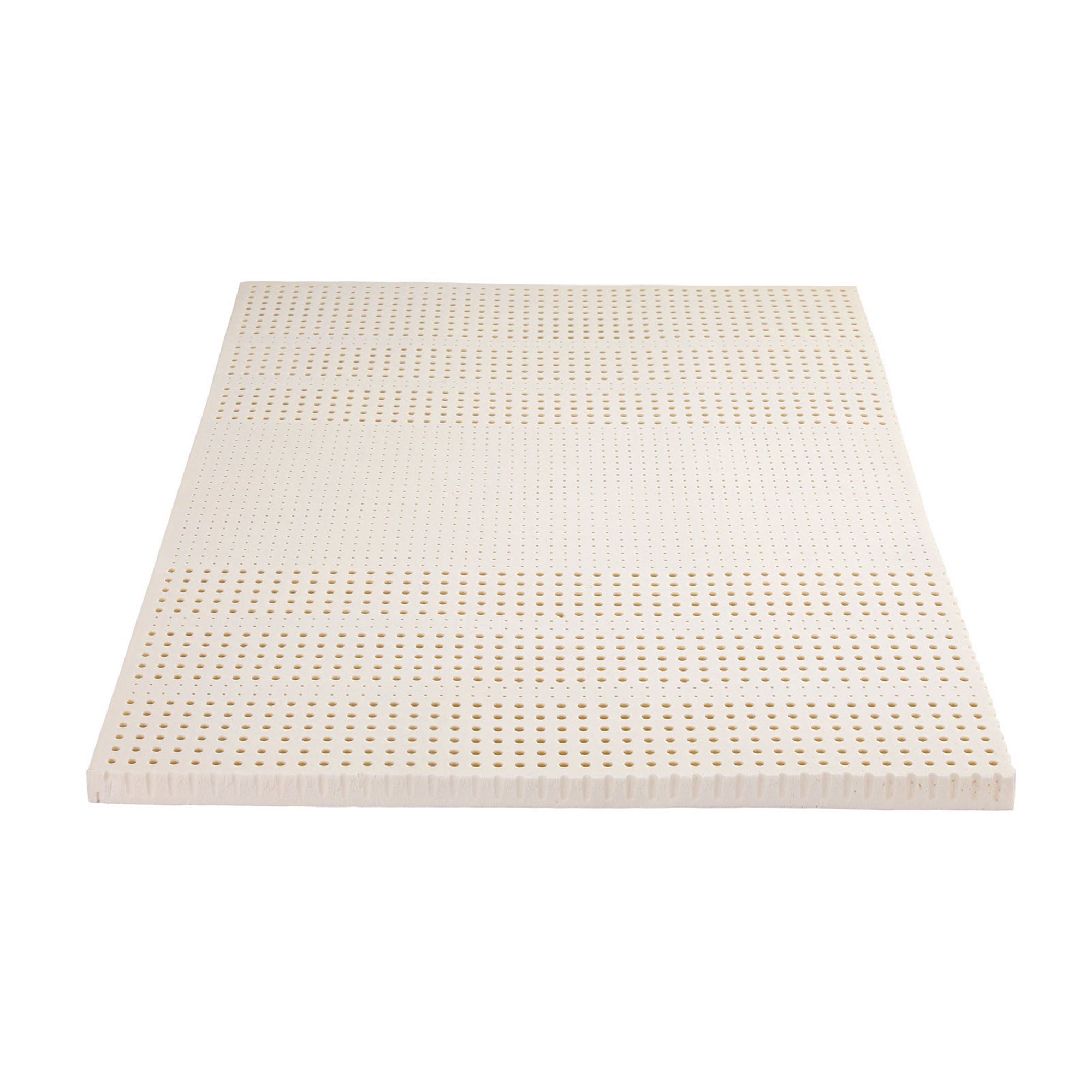 5cm Queen Latex Topper 7 - Zone with Ice Silk Cooling Cover - White - Furniture > Mattresses > Mattress Toppers - Rivercity House & Home Co. (ABN 18 642 972 209) - Affordable Modern Furniture Australia