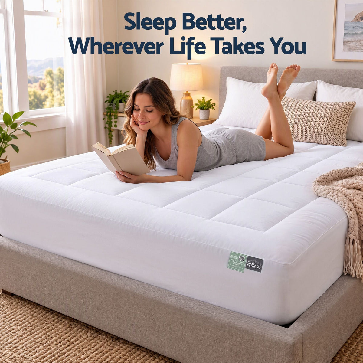 5cm Queen Memory Foam Mattress Topper Pillow Top with Gel Foam - Furniture > Mattresses > Mattress Toppers - Rivercity House & Home Co. (ABN 18 642 972 209) - Affordable Modern Furniture Australia