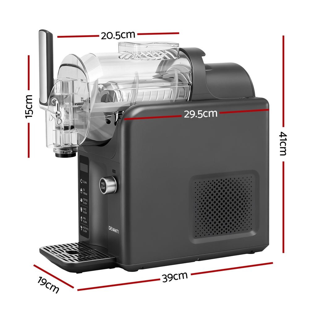 5in1 Slushie Machine Ice Cream Maker 2L Grey - Appliances > Kitchen Appliances > Ice Makers - Rivercity House & Home Co. (ABN 18 642 972 209) - Affordable Modern Furniture Australia