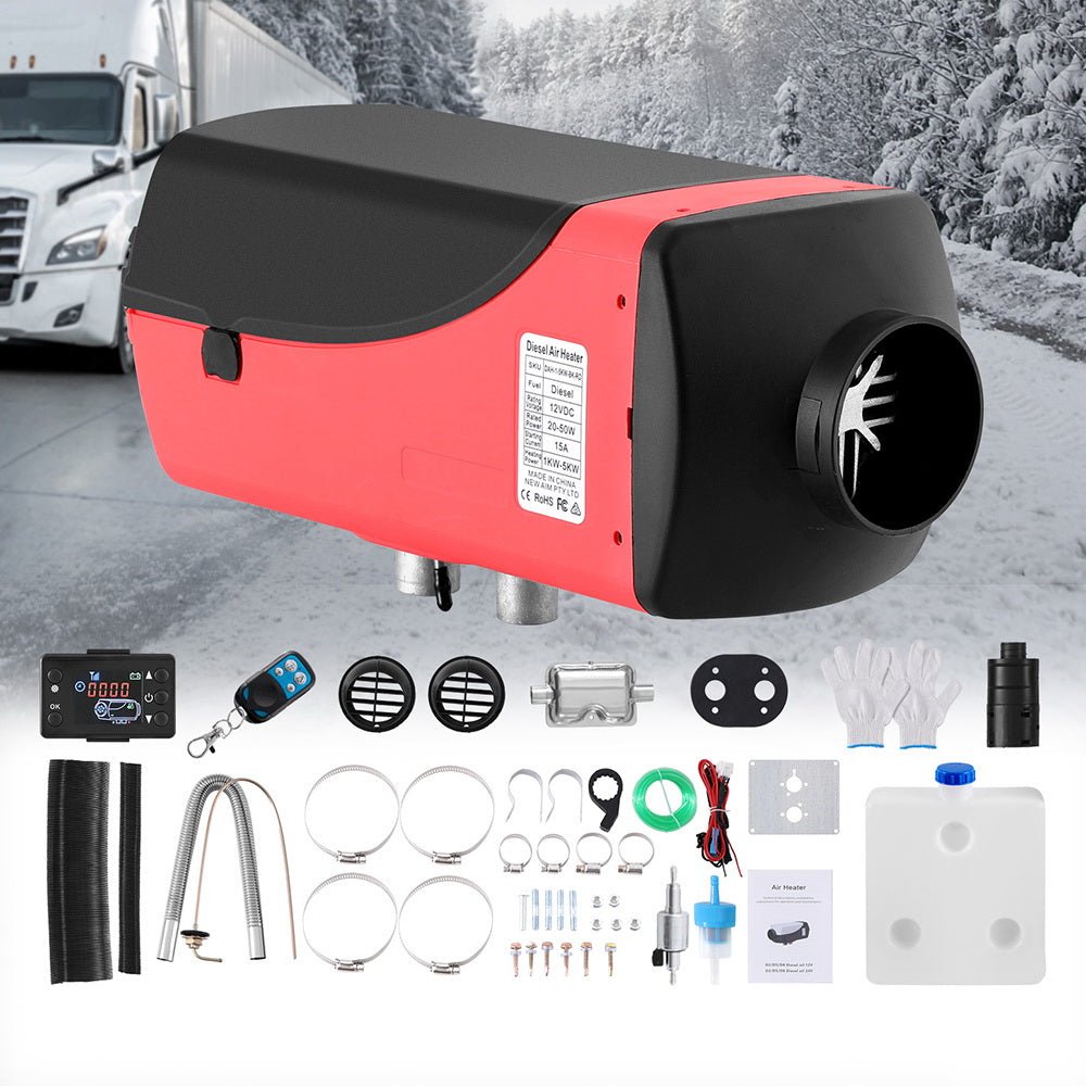 5KW Portable Diesel Air Heater Remote Control LCD Display Quick Heat Car RV Bus Boat - Auto Accessories > Auto Accessories Others - Rivercity House & Home Co. (ABN 18 642 972 209) - Affordable Modern Furniture Australia