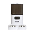 5L Automatic Dual Bowl Pet Feeder with App Control - White