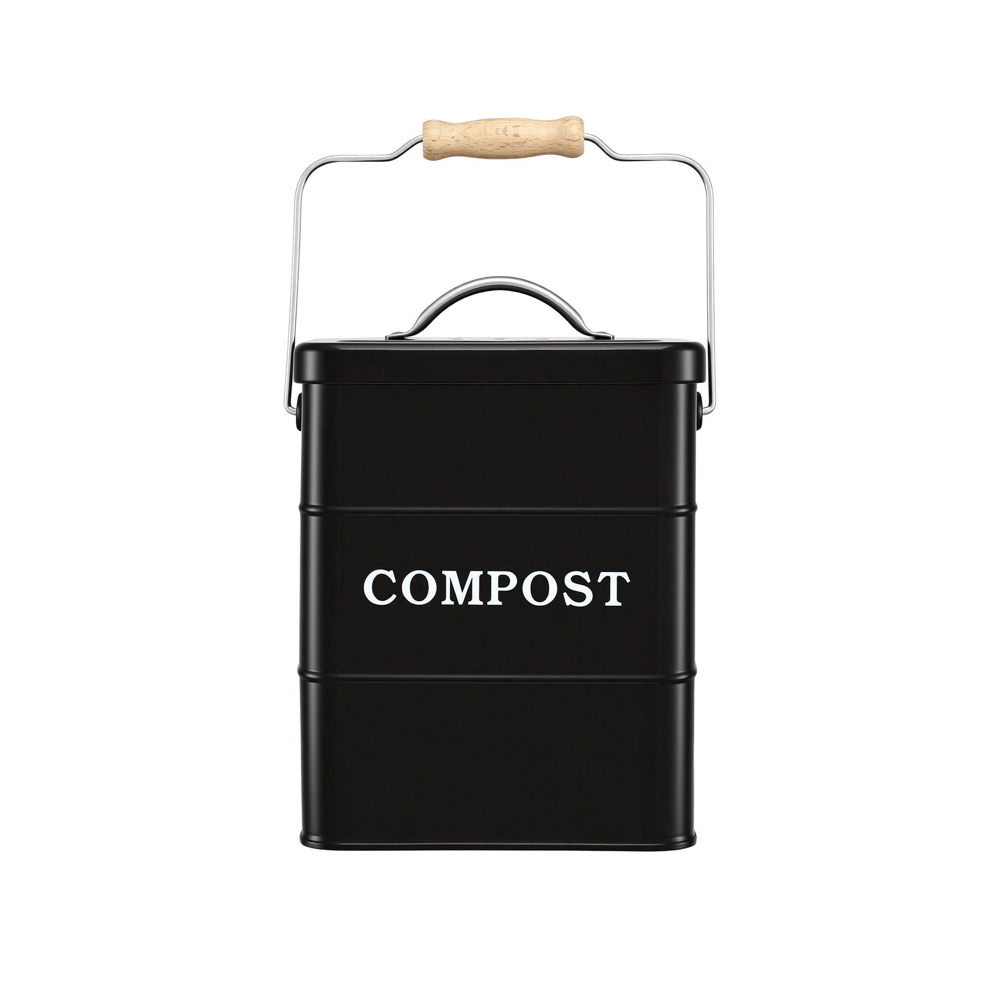 5L Compost Bin Kitchen Countertop Food Waste Caddy Black - Home & Garden > Garden Tools > Gardening Accessories - Rivercity House & Home Co. (ABN 18 642 972 209) - Affordable Modern Furniture Australia