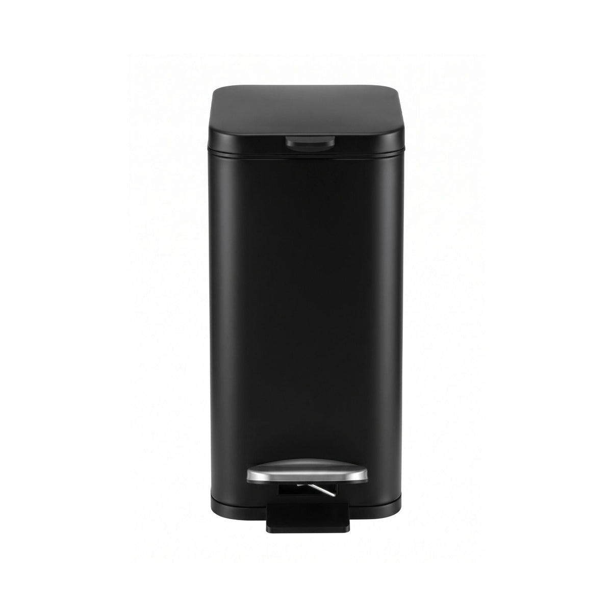 5L Rectangular Pedal Rubbish Bin with Removable Bucket - Black - Home & Garden > Kitchen Bins > Pedal Bins - Rivercity House & Home Co. (ABN 18 642 972 209) - Affordable Modern Furniture Australia