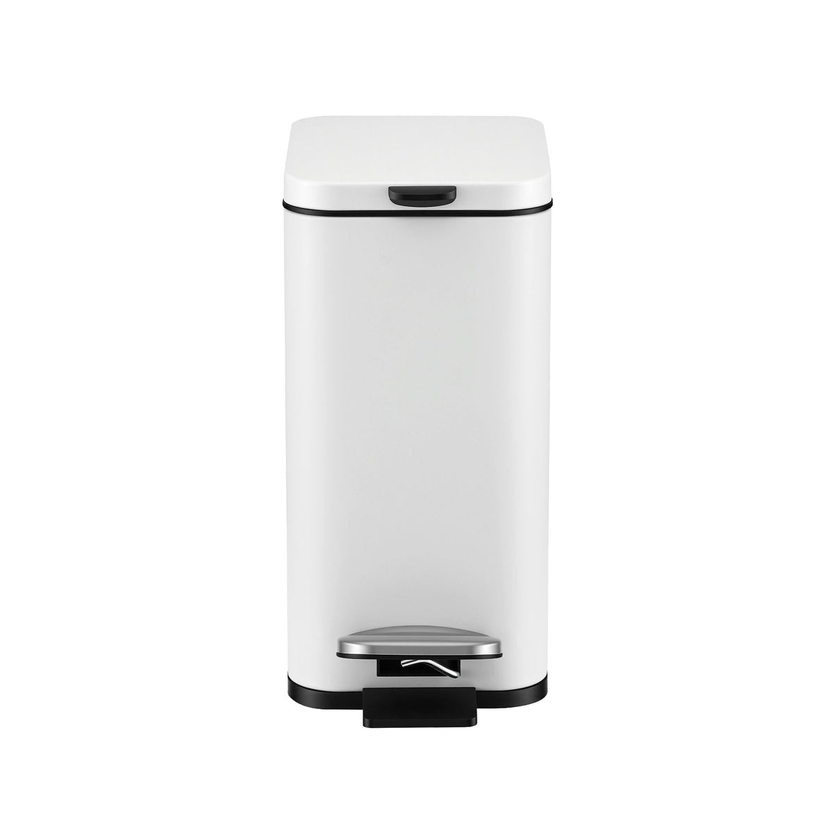 5L Rectangular Pedal Rubbish Bin with Removable Bucket - White - Home & Garden > Kitchen Bins > Pedal Bins - Rivercity House & Home Co. (ABN 18 642 972 209) - Affordable Modern Furniture Australia