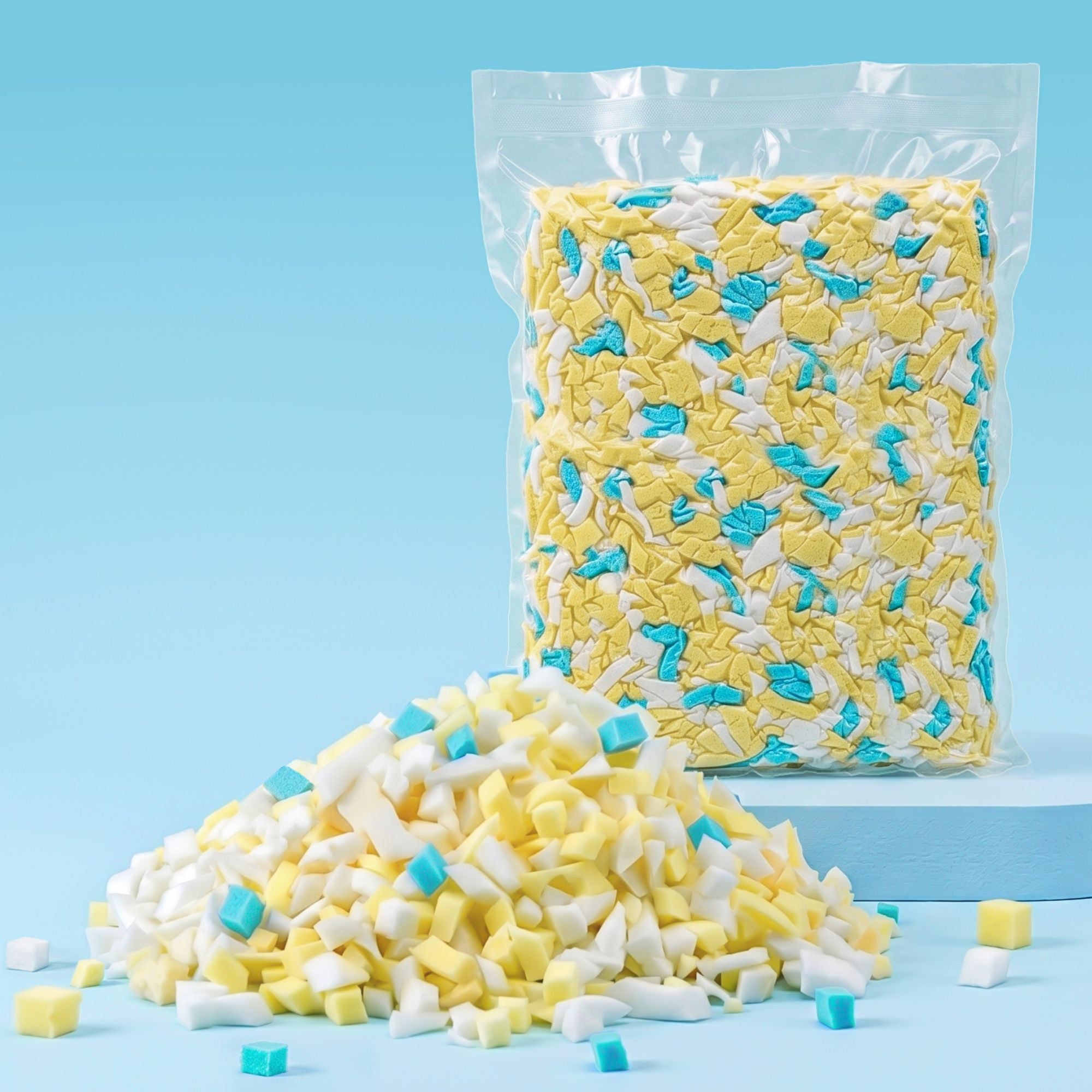 5lbs (2.2KG) Bean Bag Filler Shredded Memory Foam Filling High Density Soft Pillow Stuffing for Bean Bag Chair, Couch Cushion, Dog Bed, Stuffed Animals and Arts Crafts - Furniture > Sofas > Sofa Accessories - Rivercity House & Home Co. (ABN 18 642 972 209) - Affordable Modern Furniture Australia