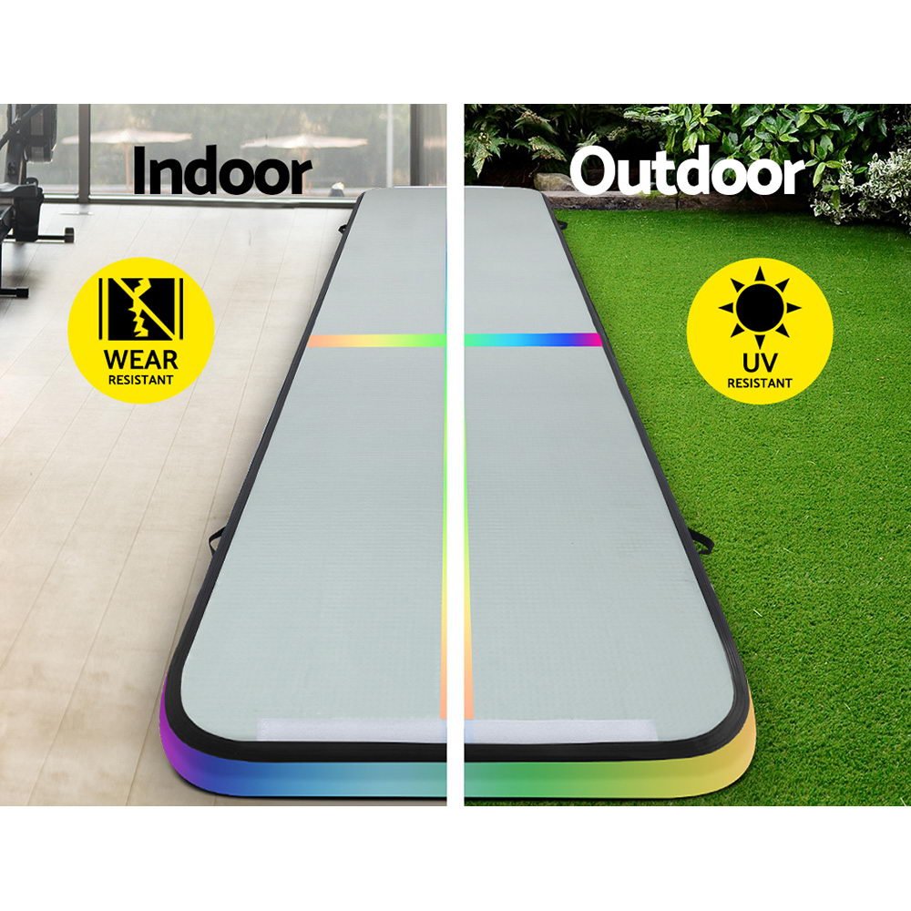5M Inflatable Air Track Gymnastics Tumbling Exercise Mat with Pump - Colour - Sports & Fitness > Exercise, Gym & Fitness > Gymnastics - Rivercity House & Home Co. (ABN 18 642 972 209) - Affordable Modern Furniture Australia