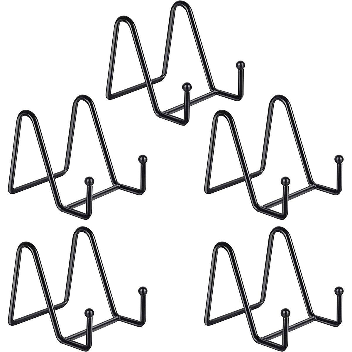 5pcs Metal Display Stands for Plates, Photo Frames & Mobile Phones - Black - Home & Garden > Decor > Picture Frames - Rivercity House & Home Co. (ABN 18 642 972 209) - Affordable Modern Furniture Australia