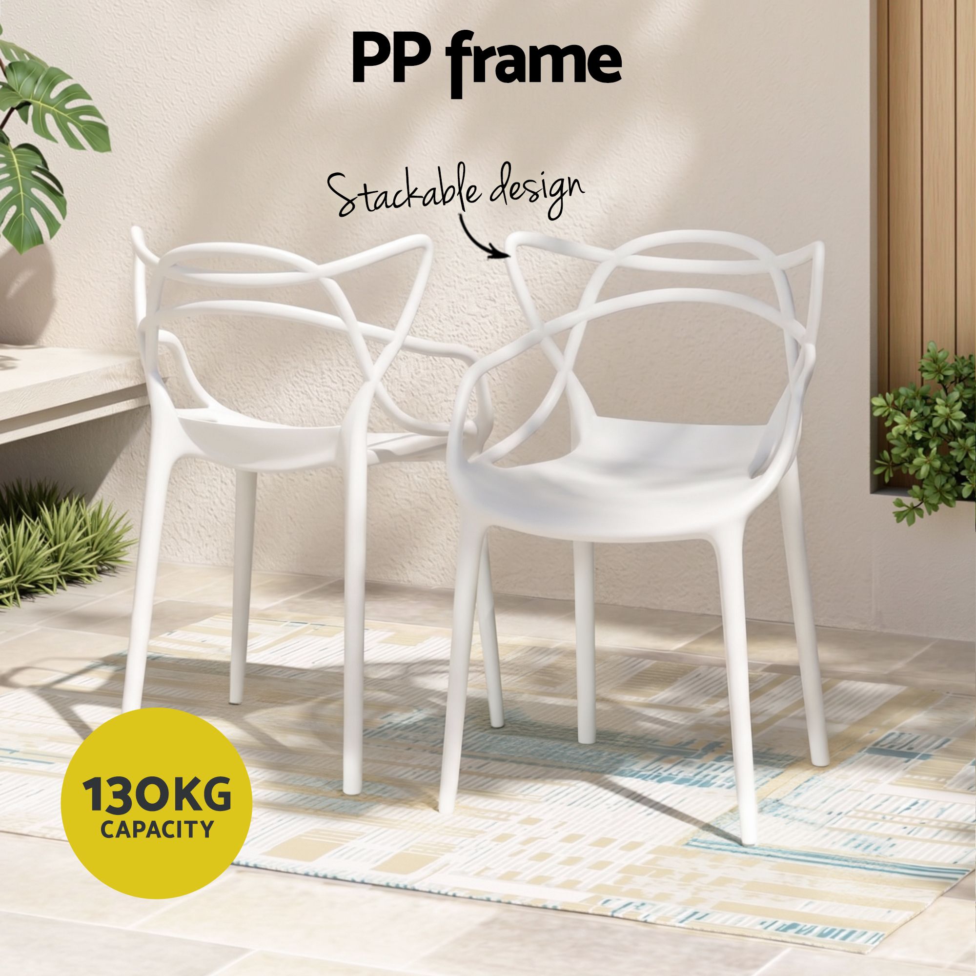 5PCS Outdoor Dining Set Table and Chairs Garden Patio Furniture Entwine White - Furniture > Outdoor > Outdoor Dining Sets - Rivercity House & Home Co. (ABN 18 642 972 209) - Affordable Modern Furniture Australia