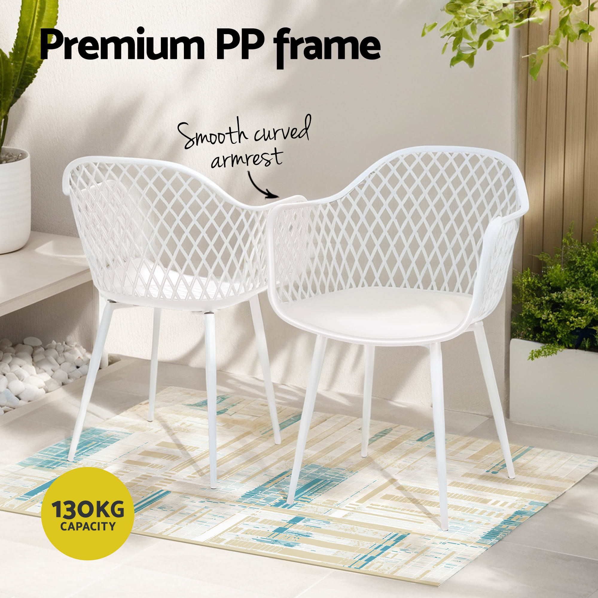 5PCS Outdoor Dining Set Table and Chairs Patio Garden Furniture Diamond - Furniture > Outdoor > Outdoor Dining Sets - Rivercity House & Home Co. (ABN 18 642 972 209) - Affordable Modern Furniture Australia