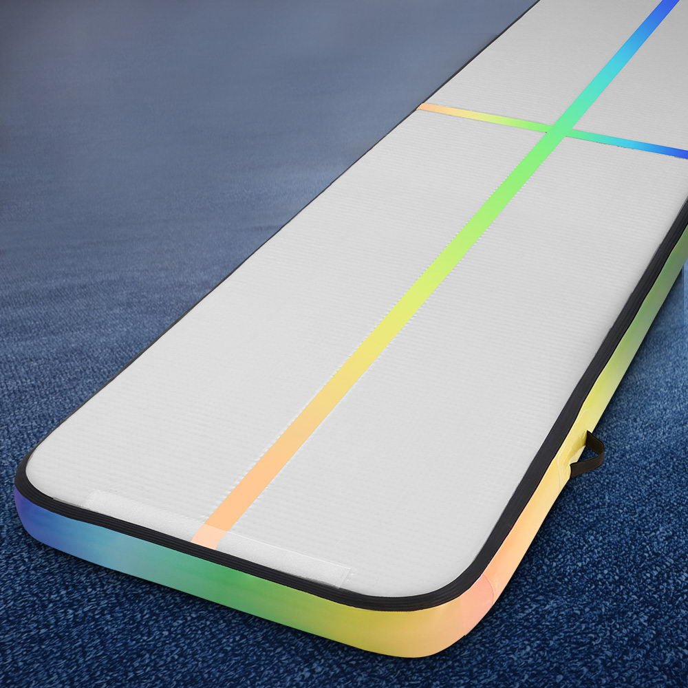 5x1m Inflatable Air Track Tumbling Mat for Gymnastics and Yoga - Multi-colour - Sports & Fitness > Exercise, Gym & Fitness > Gymnastics - Rivercity House & Home Co. (ABN 18 642 972 209) - Affordable Modern Furniture Australia