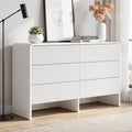 6-Drawer Chest of Drawers Dresser Cabinet - White