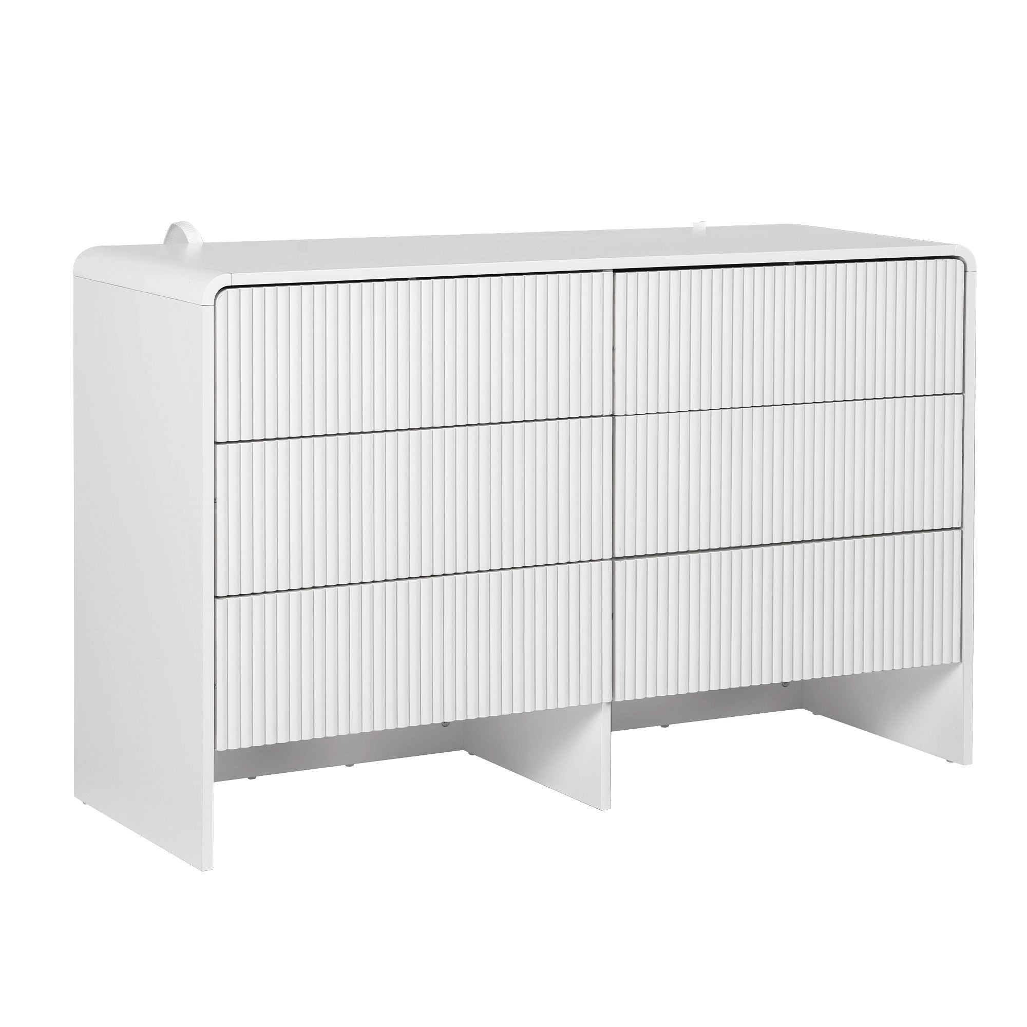 6 Chest of Drawers Dresser Cabinet White - Furniture > Bedroom > Dressers - Rivercity House & Home Co. (ABN 18 642 972 209) - Affordable Modern Furniture Australia