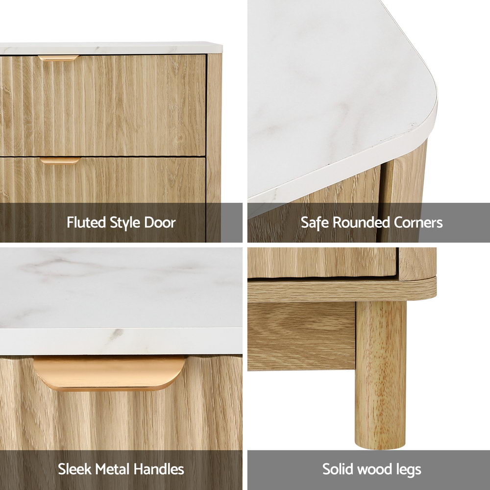 6 Chest of Drawers Dresser Table Pine - Furniture > Bathroom > Bathroom Cabinets, Cupboards & Storage - Rivercity House & Home Co. (ABN 18 642 972 209) - Affordable Modern Furniture Australia