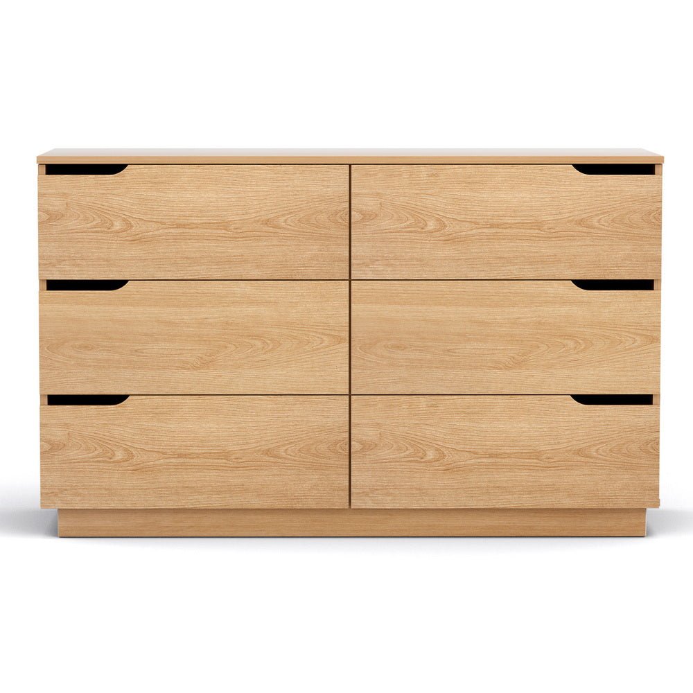 6 Chest of Drawers Dresser Table Pine - Furniture > Bedroom > Dressers - Rivercity House & Home Co. (ABN 18 642 972 209) - Affordable Modern Furniture Australia