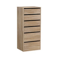 6-Drawer Tallboy Chest of Drawers Dresser - Pine