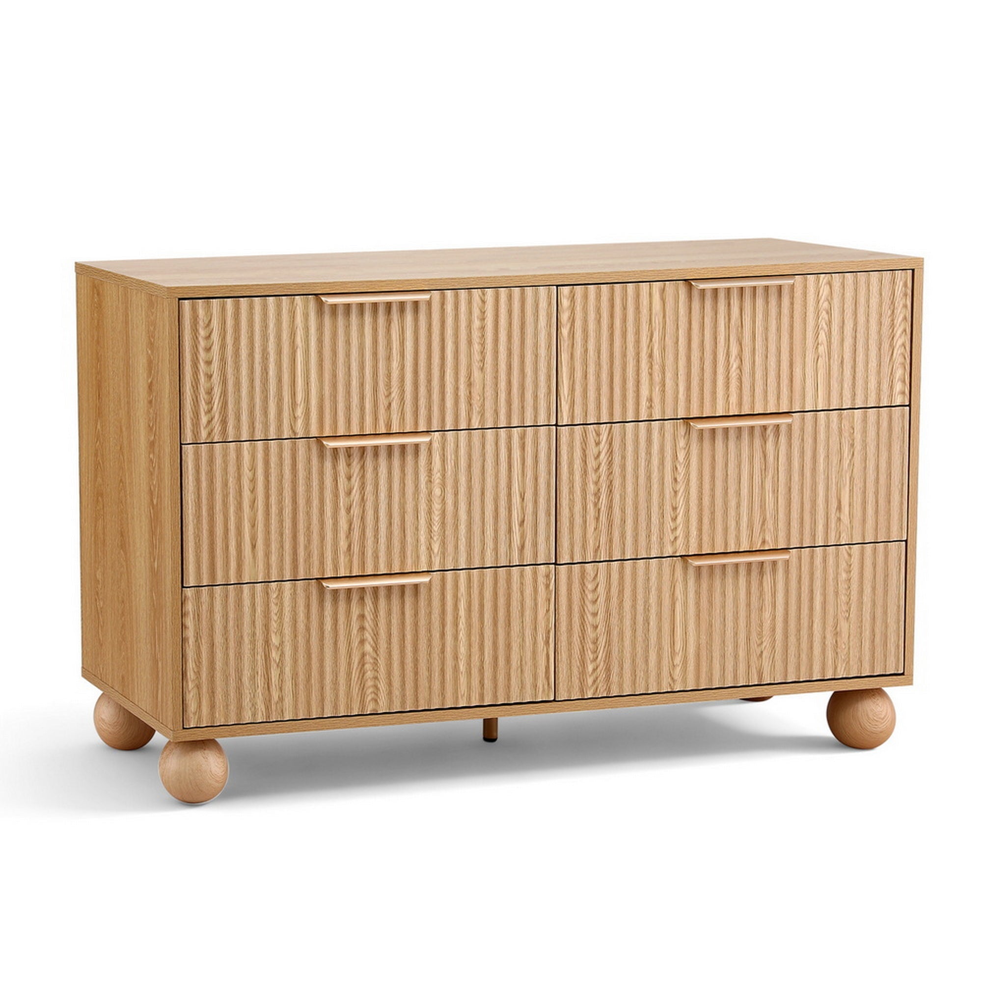 6 Chest of Drawers Dresser Tallboy Pine - Furniture > Bedroom > Dressers - Rivercity House & Home Co. (ABN 18 642 972 209) - Affordable Modern Furniture Australia