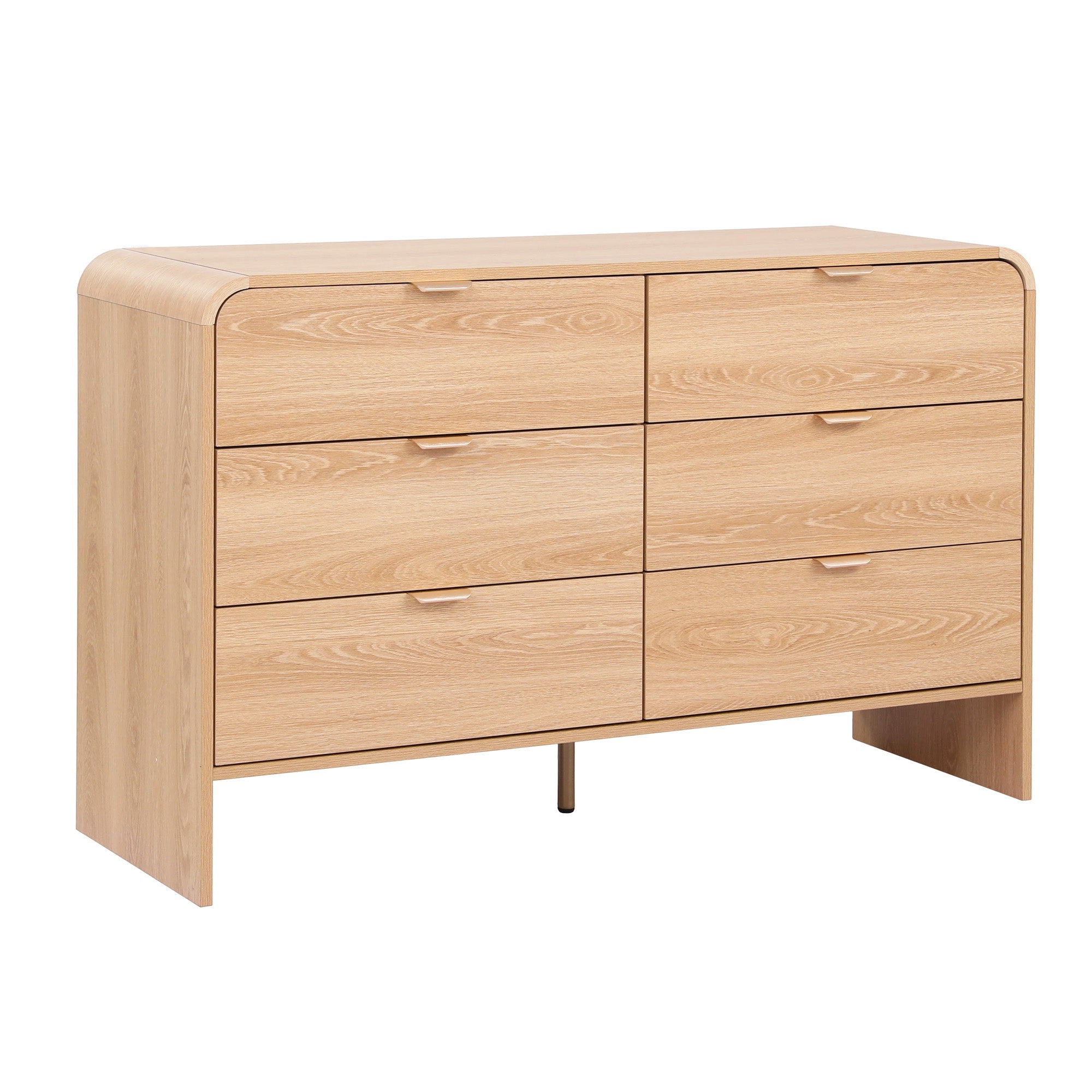 6 - Drawer Chest of Drawers Dresser Cabinet - Pine - Furniture > Bedroom > Dressers - Rivercity House & Home Co. (ABN 18 642 972 209) - Affordable Modern Furniture Australia