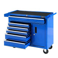 6 Drawer Tool Chest Trolley Cabinet with Wheels - Blue
