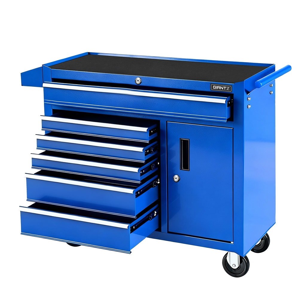 6 Drawer Tool Chest Trolley Cabinet Cart Toolbox Storage Organiser Wheels - Tools > Tools Storage > Tool Boxes - Rivercity House & Home Co. (ABN 18 642 972 209) - Affordable Modern Furniture Australia