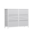 6-Drawer Wide Chest of Drawers Storage Cabinet - White
