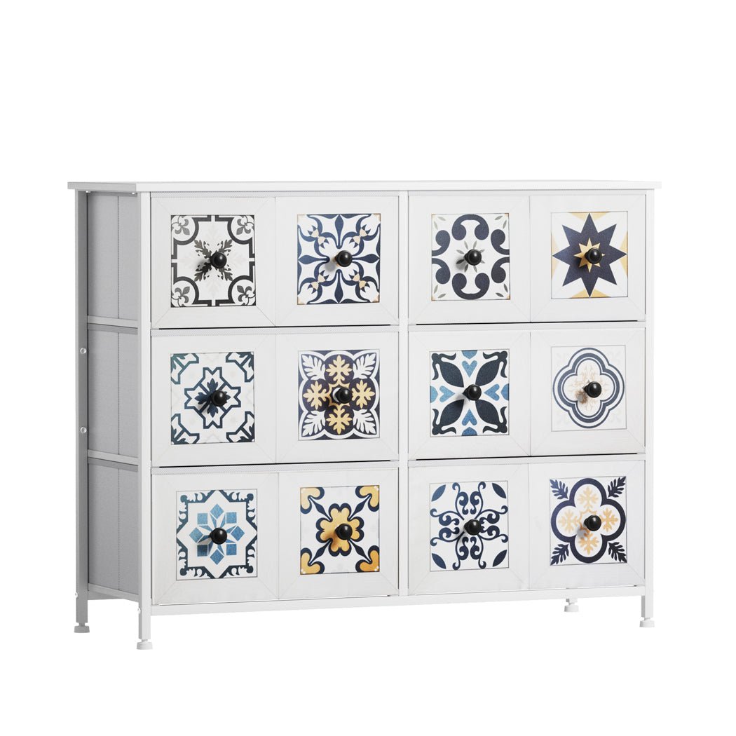 6 - Drawer Wide Chest of Drawers Storage Cabinet - White - Rivercity House & Home Co. (ABN 18 642 972 209) - Affordable Modern Furniture Australia