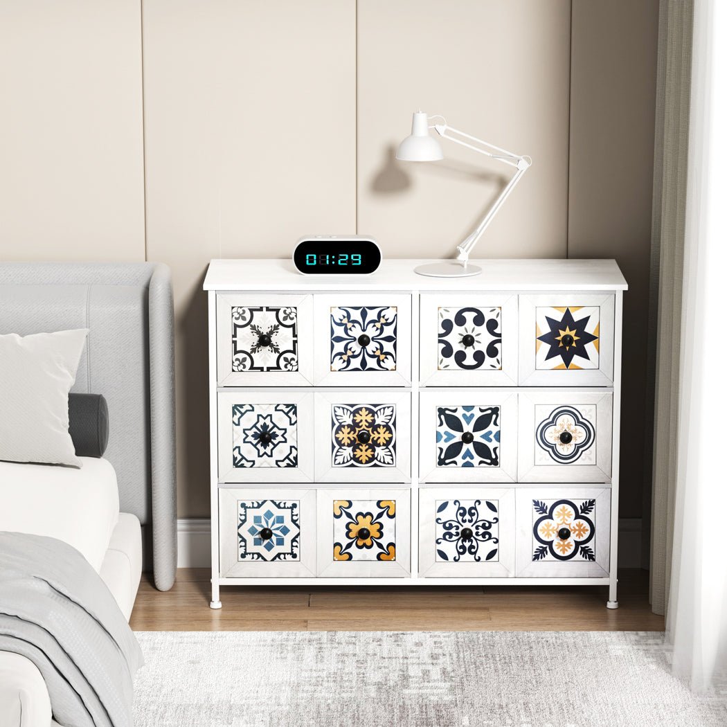 6 - Drawer Wide Chest of Drawers Storage Cabinet - White - Rivercity House & Home Co. (ABN 18 642 972 209) - Affordable Modern Furniture Australia