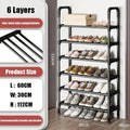 6-Layer Multi-Function Space Saver Shoe Rack