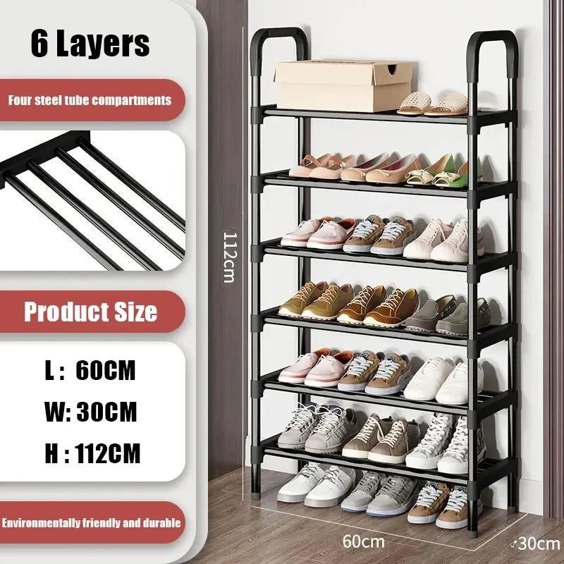 6-Layer Multi-Function Space Saver Shoe Rack - Home & Garden > DIY > Kitchen & Bathroom DIY - Rivercity House & Home Co. (ABN 18 642 972 209) - Affordable Modern Furniture Australia