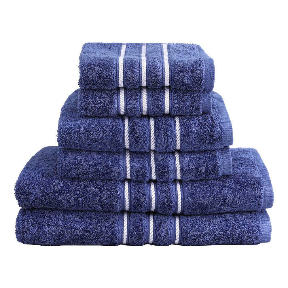 6 Pack Bath Towels Set Cotton Towel Navy - Home & Garden > Home & Garden Others - Rivercity House & Home Co. (ABN 18 642 972 209) - Affordable Modern Furniture Australia
