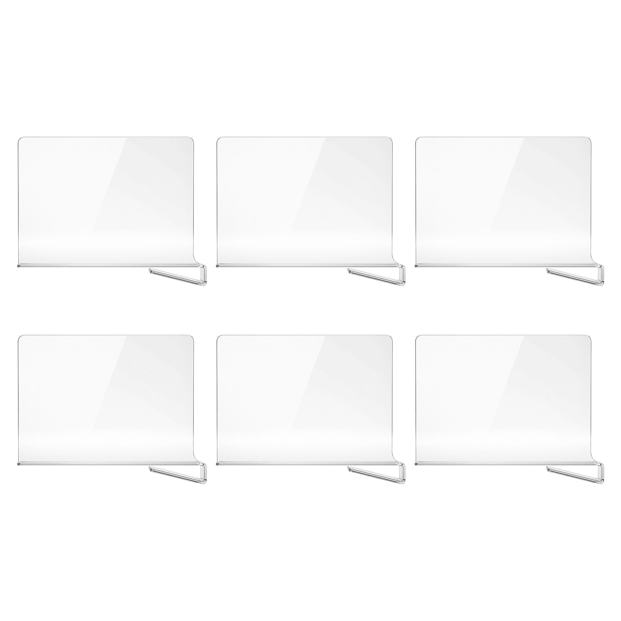6 Pack Closet Organizers and Storage Clear Shelf Dividers - Health & Beauty > Personal Care > Deodorants & Anti-Perspirants - Rivercity House & Home Co. (ABN 18 642 972 209) - Affordable Modern Furniture Australia