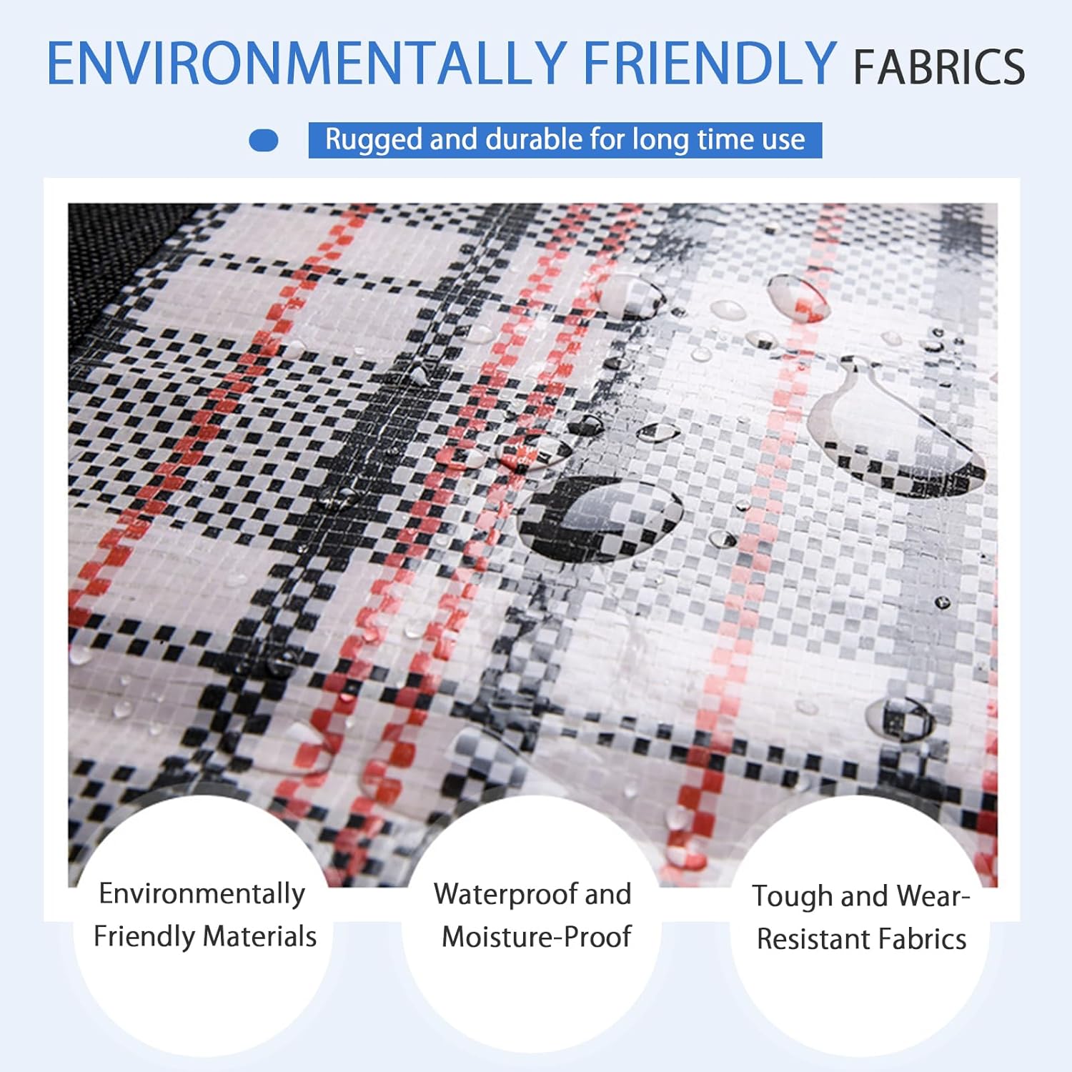 6 Pack Large Moving Storage Bags with Zipper & Handles for Clothes & Bedding - Checkered Pattern - Home & Garden > Storage > Clothing & Wardrobe Storage - Rivercity House & Home Co. (ABN 18 642 972 209) - Affordable Modern Furniture Australia