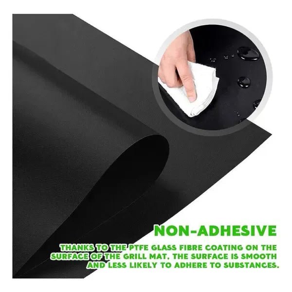 6 Pack Non-Stick Reusable BBQ Grill Mats 40 x 33 cm for Gas, Charcoal & Electric Grills - Home & Garden > BBQ > BBQs & Accessories - Rivercity House & Home Co. (ABN 18 642 972 209) - Affordable Modern Furniture Australia