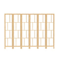6 Panel 170cm Freestanding Room Divider Screen - Natural