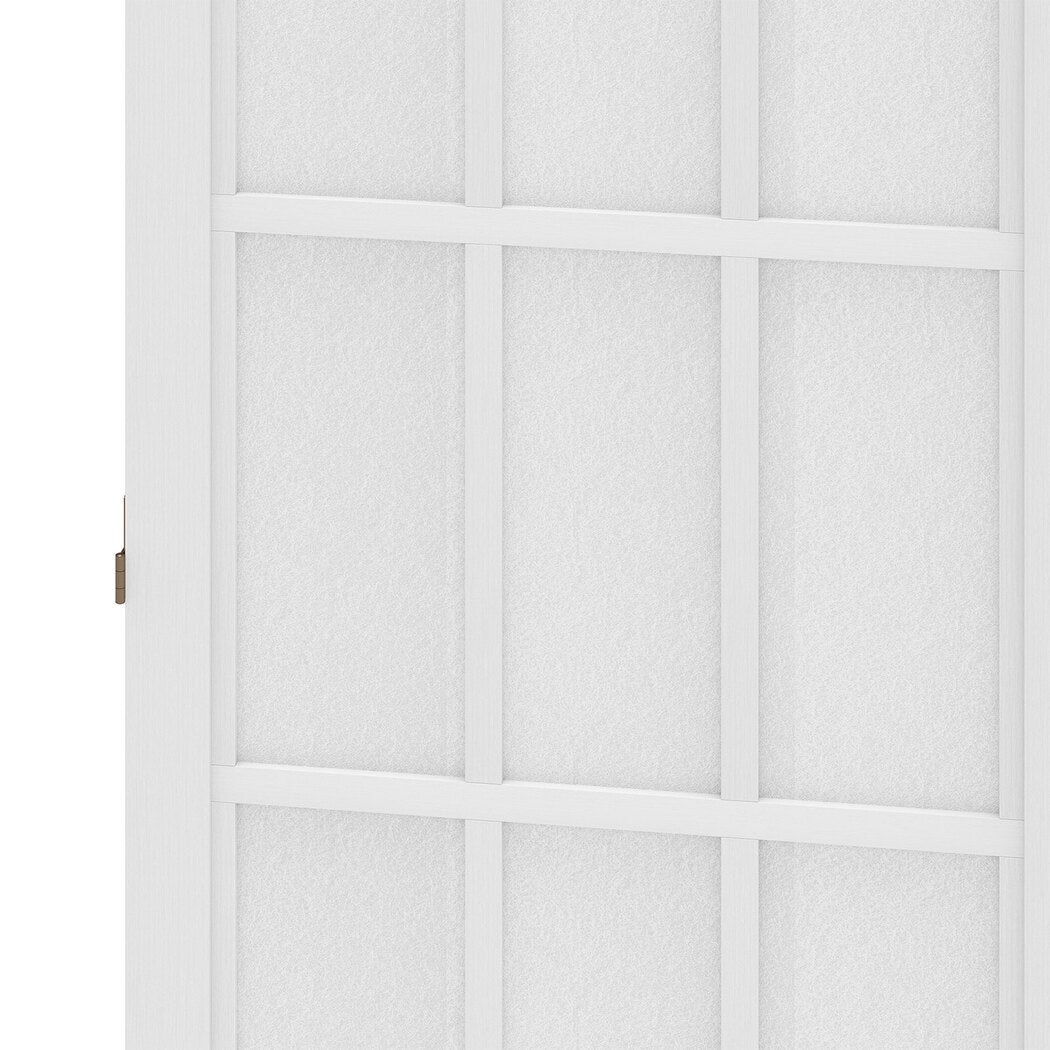 6 Panel Freestanding Room Divider Screen 170cm - White - Rivercity House & Home Co. (ABN 18 642 972 209) - Affordable Modern Furniture Australia