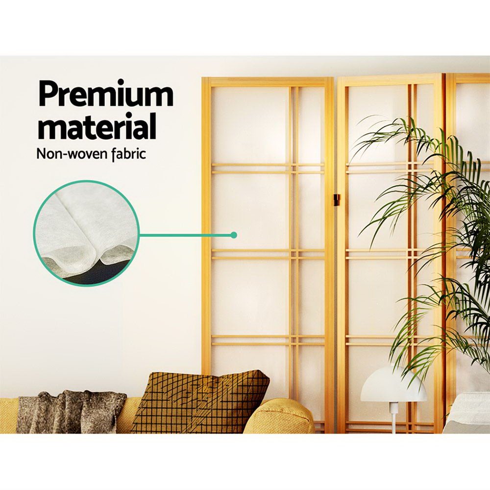 6 Panel Room Divider Screen 265x179cm Nova Natural - Furniture > Bedroom > Room Dividers - Rivercity House & Home Co. (ABN 18 642 972 209) - Affordable Modern Furniture Australia