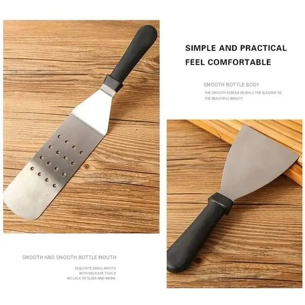 6 Piece Stainless Steel BBQ Griddle Spatula Set for Outdoor Grilling and Cooking - Home & Garden > BBQ > BBQ Tools - Rivercity House & Home Co. (ABN 18 642 972 209) - Affordable Modern Furniture Australia