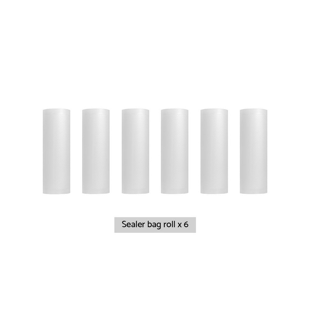 6 Rolls Food Vacuum Sealer Bags Storage Saver Heat Sealing Bag Pack 20CMX6M - Appliances > Kitchen Appliances - Rivercity House & Home Co. (ABN 18 642 972 209) - Affordable Modern Furniture Australia