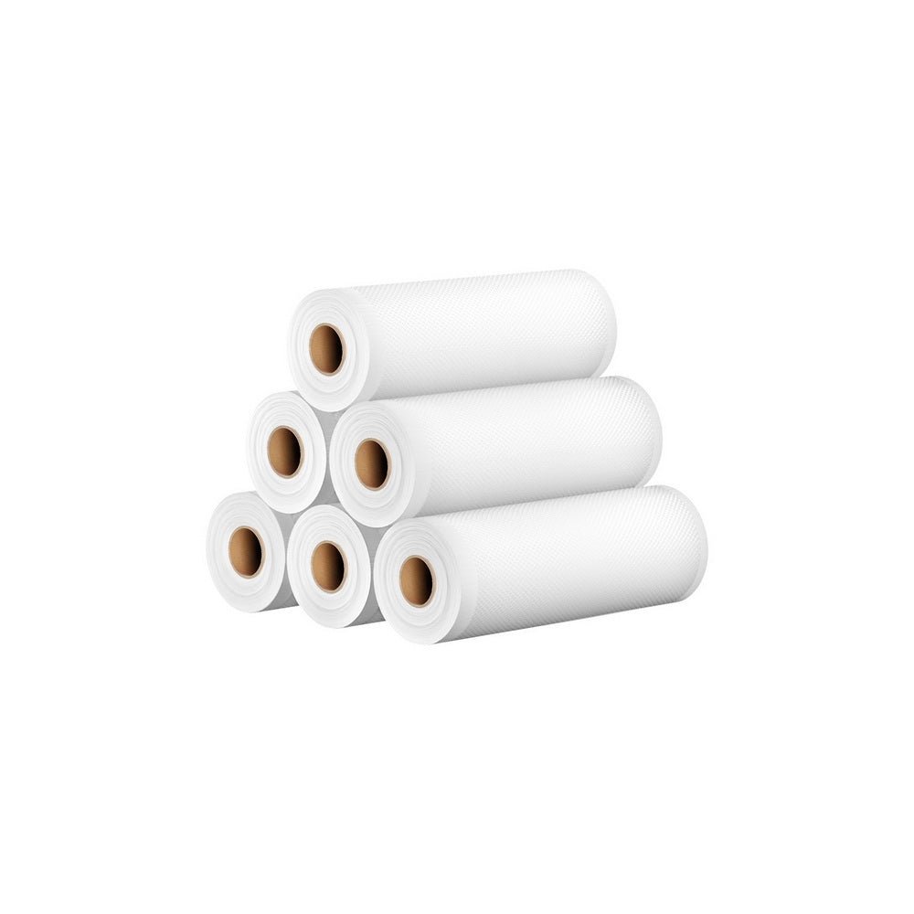 6 Rolls Food Vacuum Sealer Bags Storage Saver Heat Sealing Bag Pack 20CMX6M - Appliances > Kitchen Appliances - Rivercity House & Home Co. (ABN 18 642 972 209) - Affordable Modern Furniture Australia